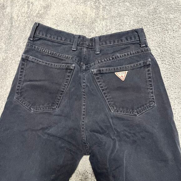 Vintage Guess Jeans Mens 29 Blue Chino Denim USA Made Pants High Rise - Picture 3 of 10